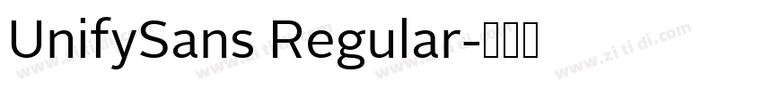UnifySans Regular字体转换